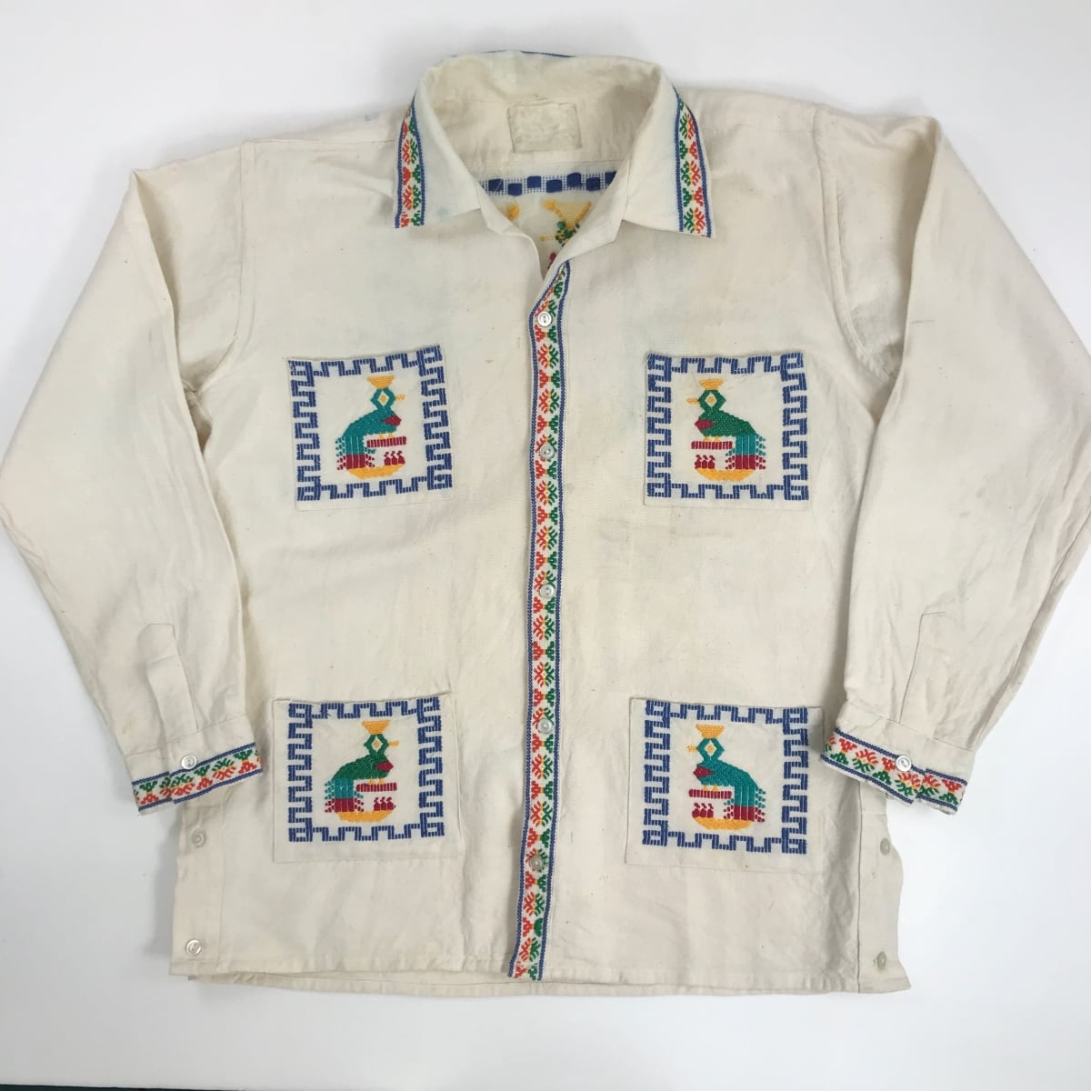 GUATEMARA 70〜 80年代 あたり グアテマラ製 刺繍 グアテマラシャツ