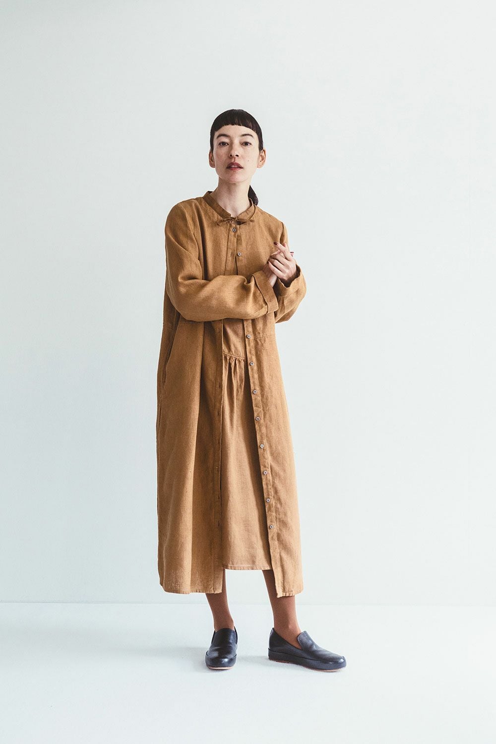fog linen work(フォグリネンワーク)/ インゲ コートワンピース