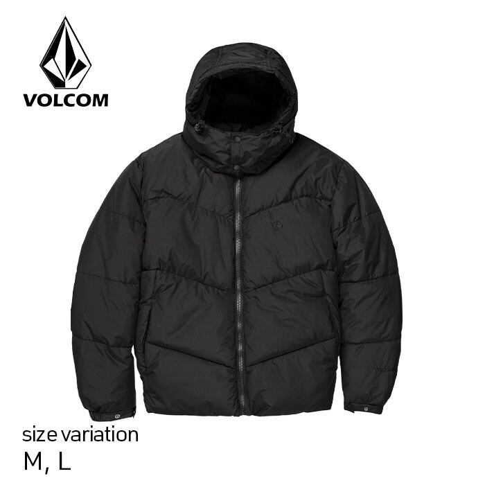 VOLCOM SKATE GOLDSMOOTH JACKET BLC ボルコム メンズ フーデッドパフ