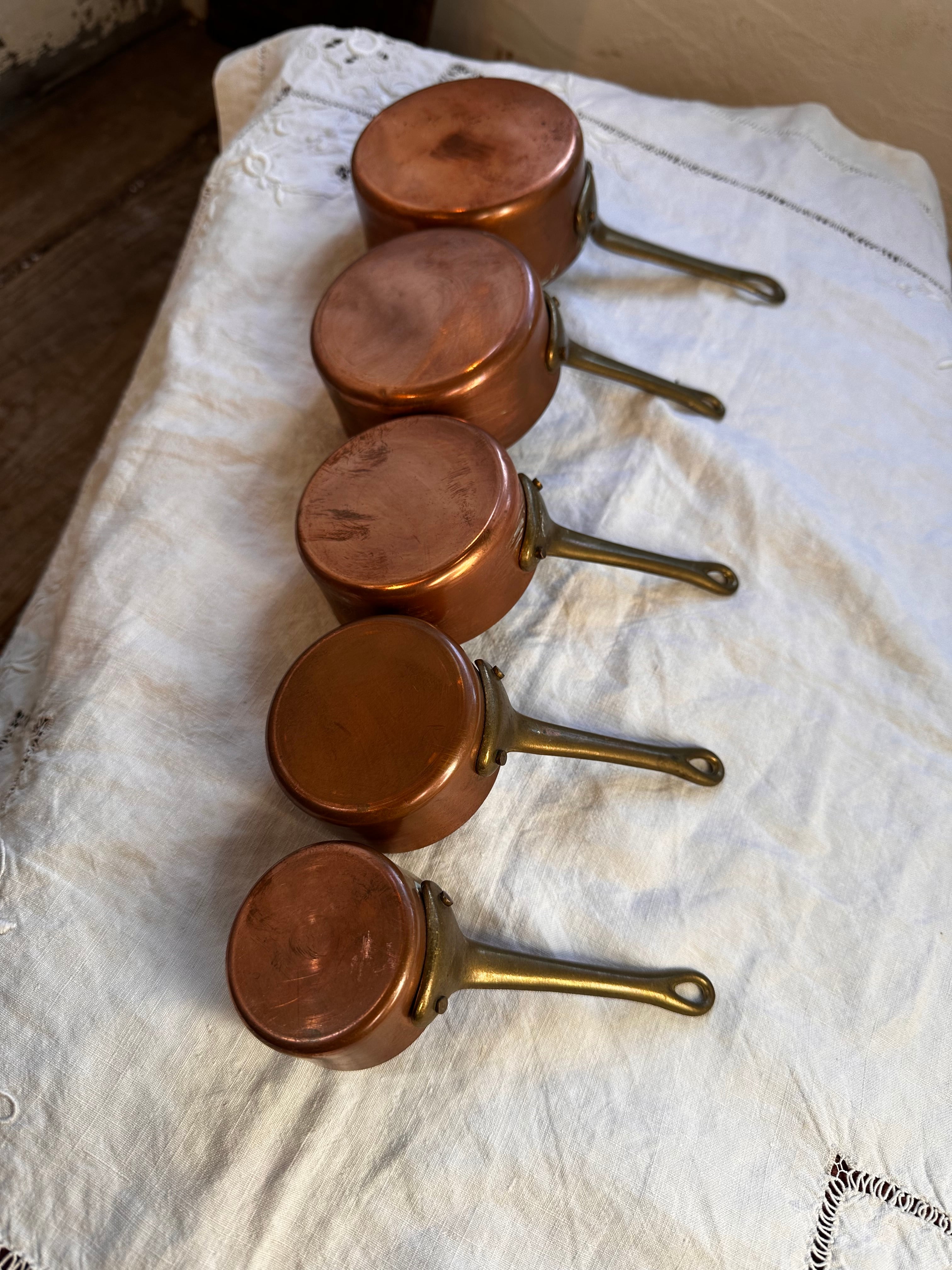 コッパーパン 銅鍋5点セット | Brocante de La Cocotte （フランス