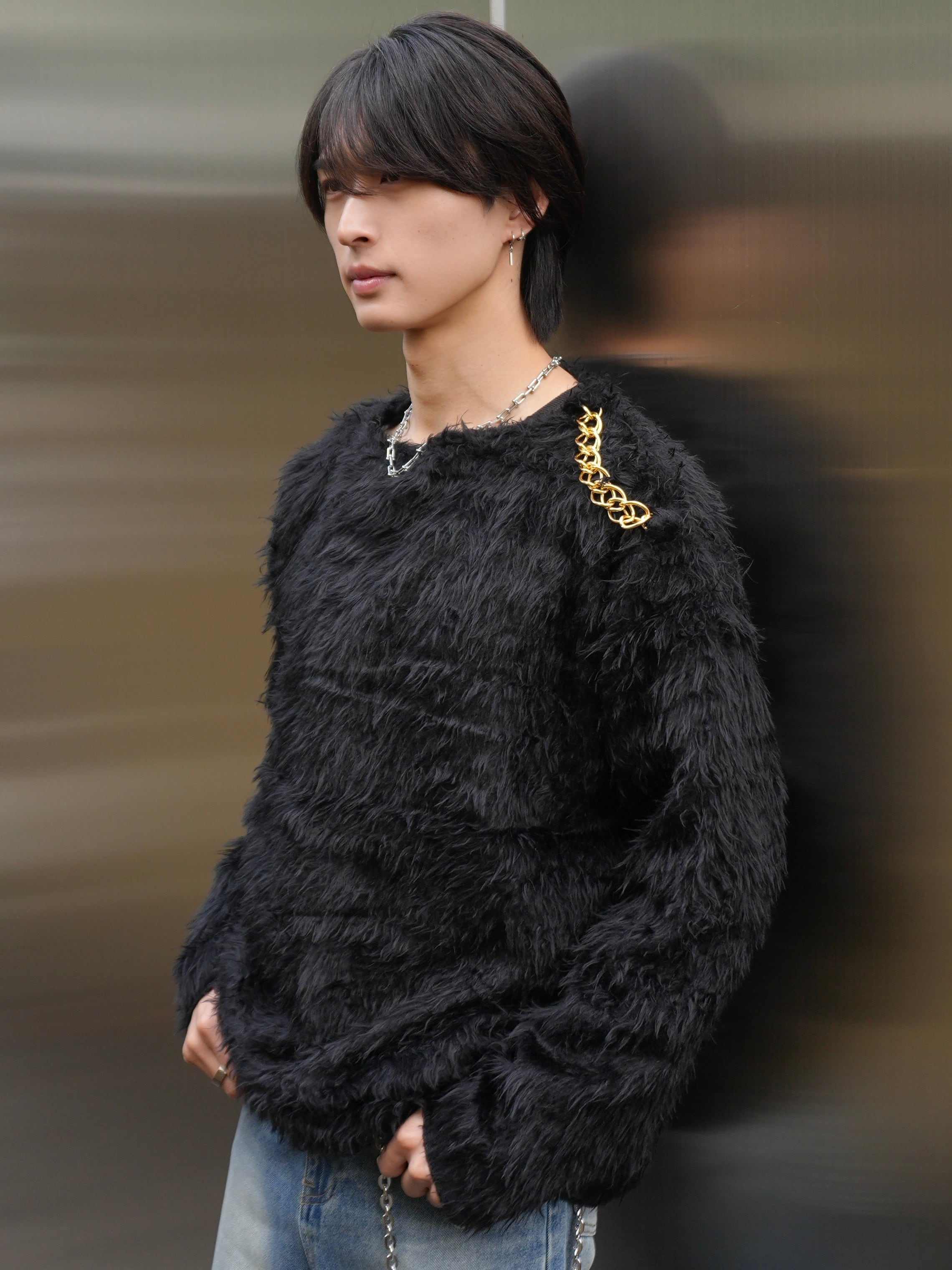 ALUDE SELECT】pearl line short tweed jacket | 【ALUDE】韓国メンズ