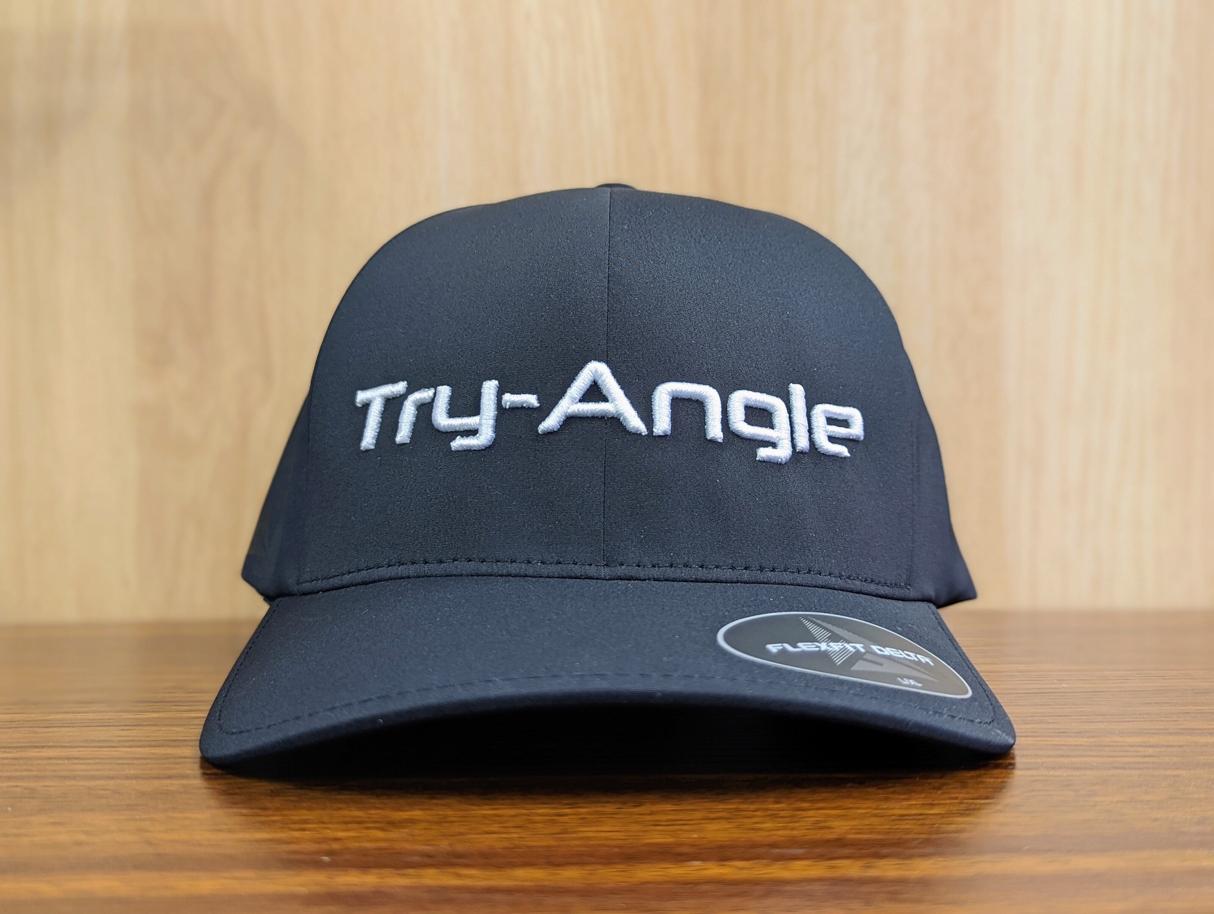 TRY-ANGLEロゴキャップ フレックスフィットデルタ ブラック | TRY