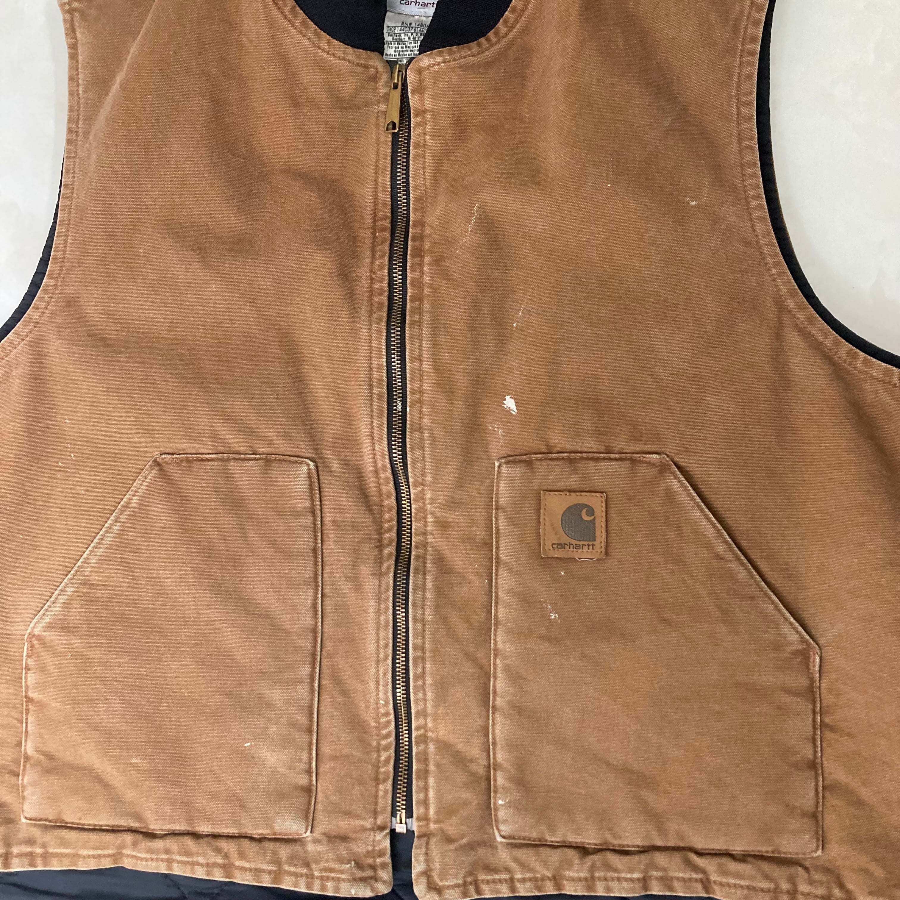 Carhartt ダッグベスト 2XL 革パッチ | 古着屋OLDGREEN