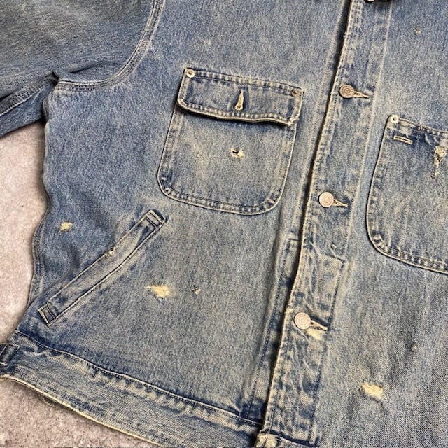 90's 90s RRL 三ツ星タグ デニムジャケット USA製 初期タグ ダブル
