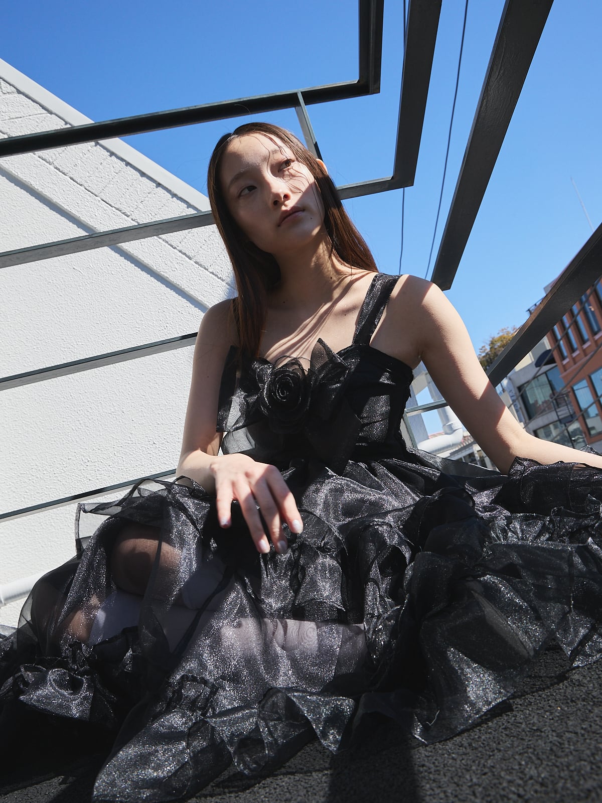 pain】オーガンジーローズリボンワンピース | lilLilly official webstore