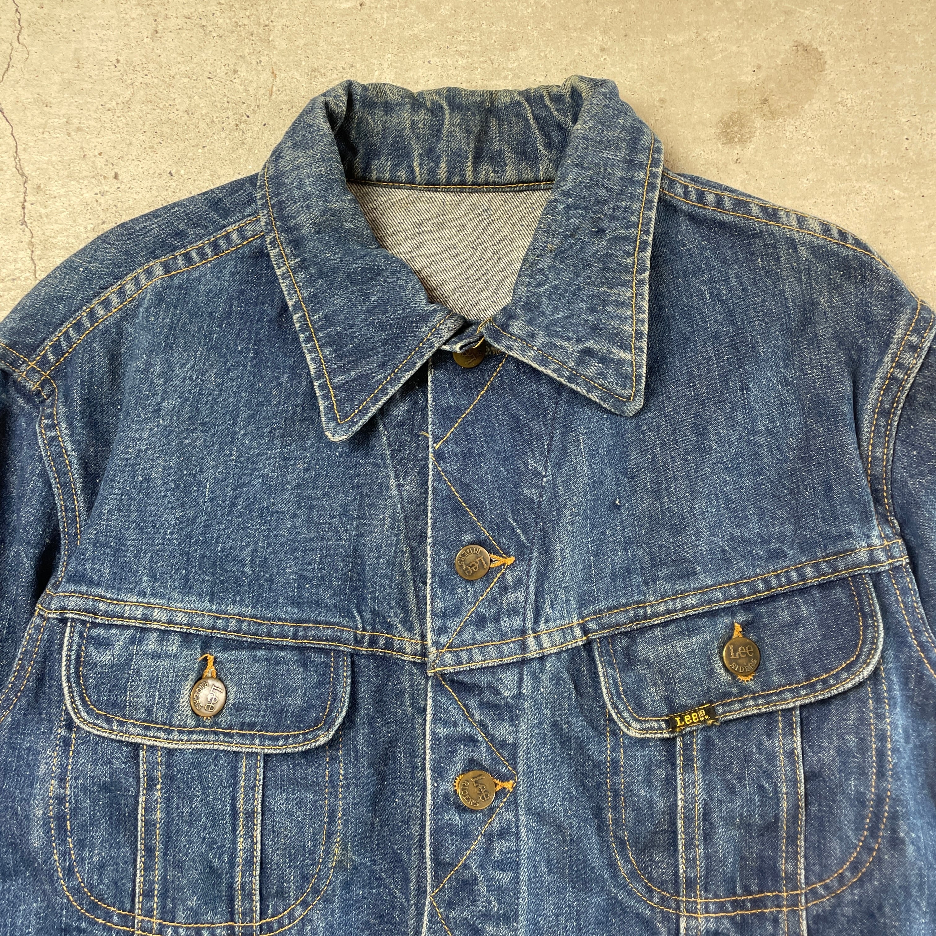 70s 80s ベルギー製 Lee デニムジャケット 101J 白タグ 珍品 70〜80