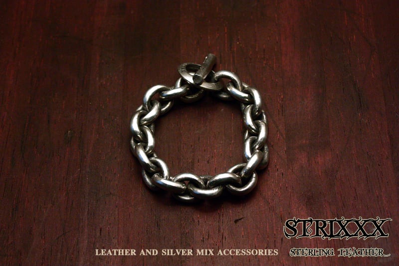 25 極太あずきブレスレット | STRIXXX sterling leather