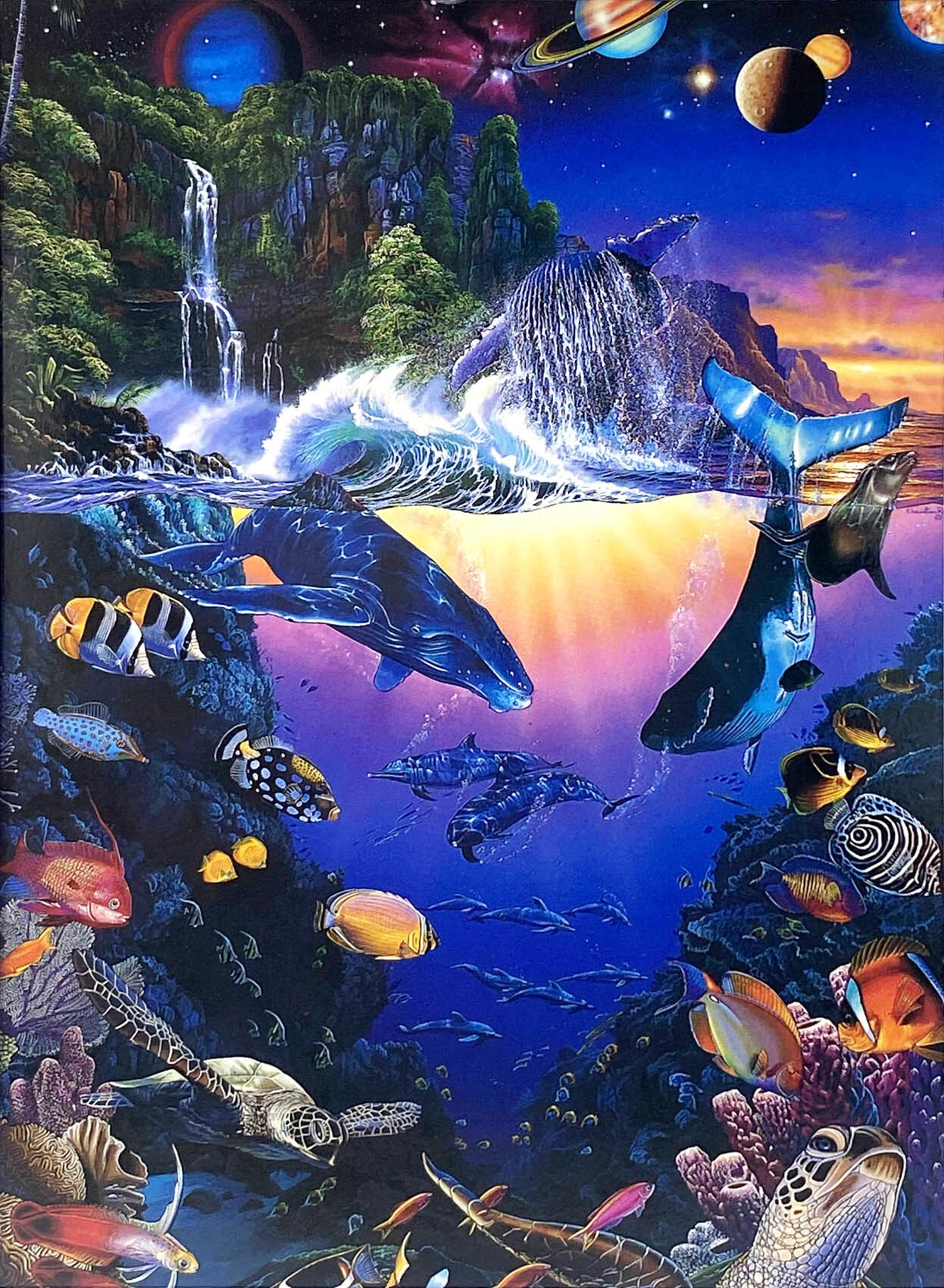 ラッセン ミニアート「ザ コスモス」額縁 2種展開 絵画 インテリア雑貨