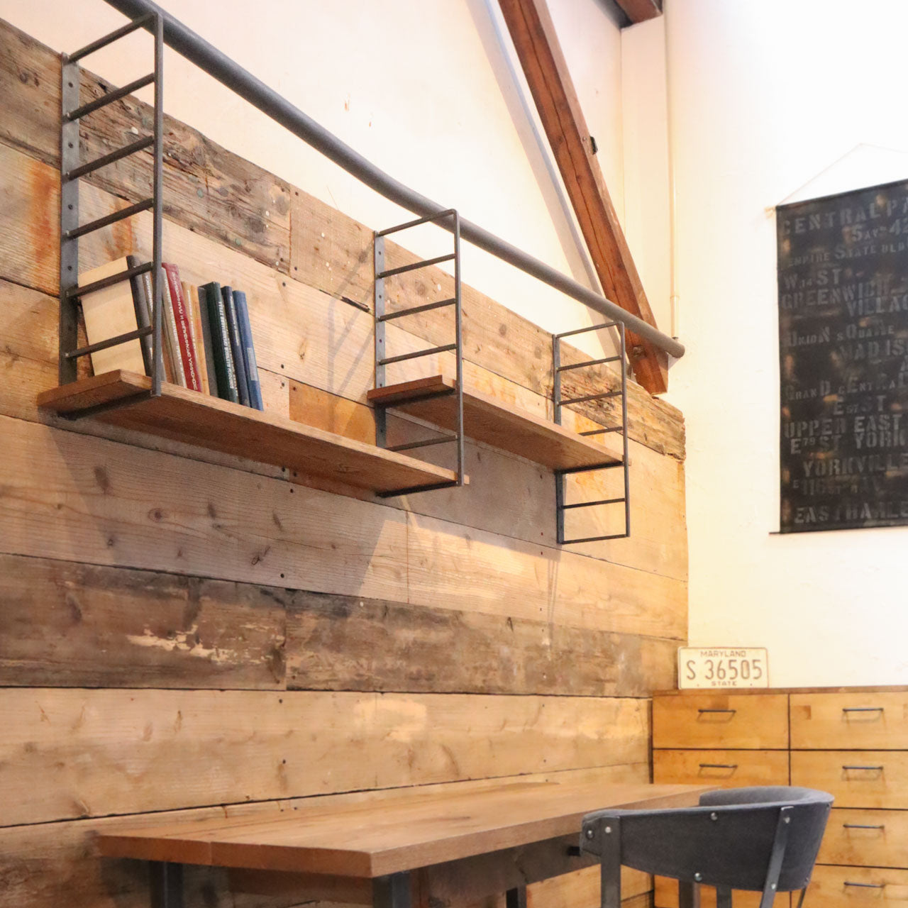 アイアンウォールシェルフ(ES90) | オーダーメイドのアイアン家具を