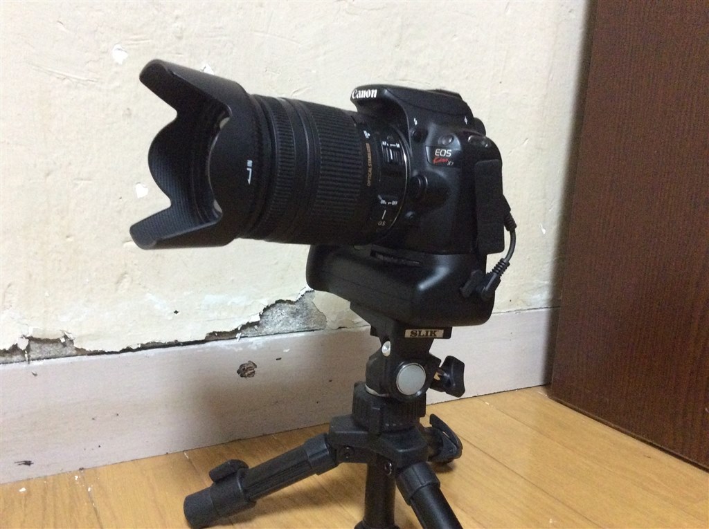 もはや暴挙www バッテリーグリップ』 CANON EOS Kiss X7 ダブルレンズ