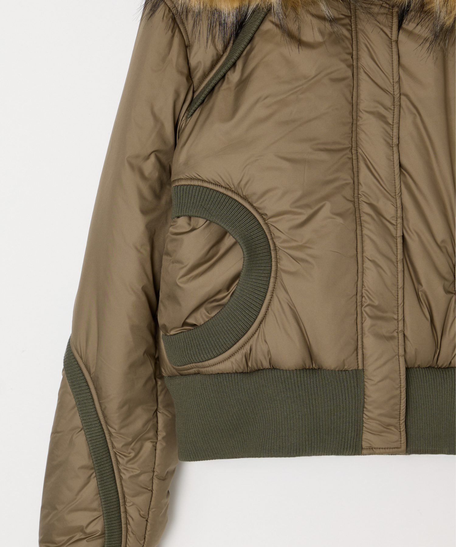 SWITCHING RIB 2WAY PUFFER JACKET – BEEDEN