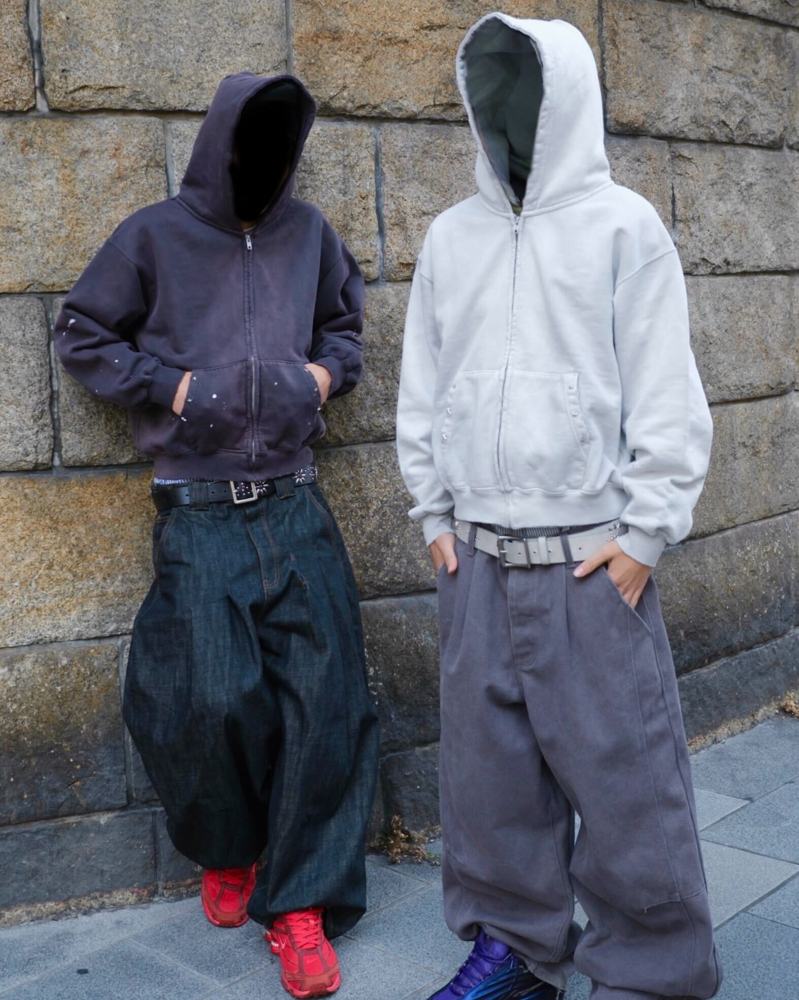 Distressed Pigment Zip Hoodie – BELVET