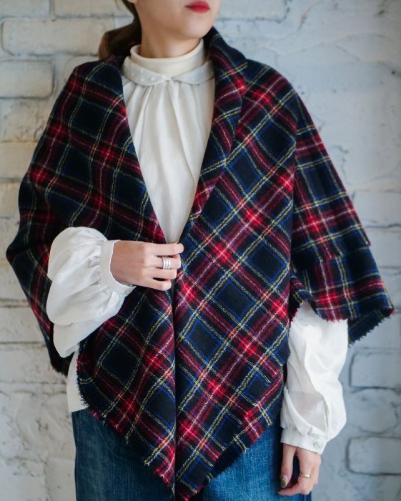R&D.M.Co- / OLDMAN'S TAILOR WOOL TARTAN CHECK BLANKET オールド