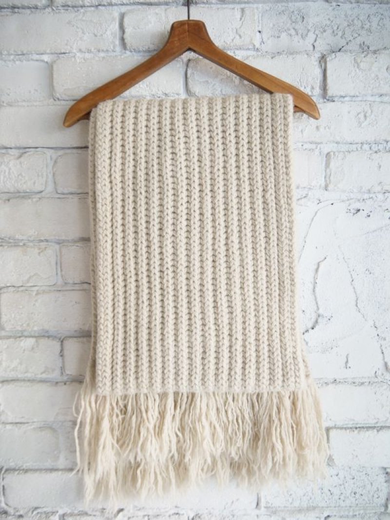 BATONER FRINGE MUFFLER LONG バトナー ローゲージフリンジマフラー