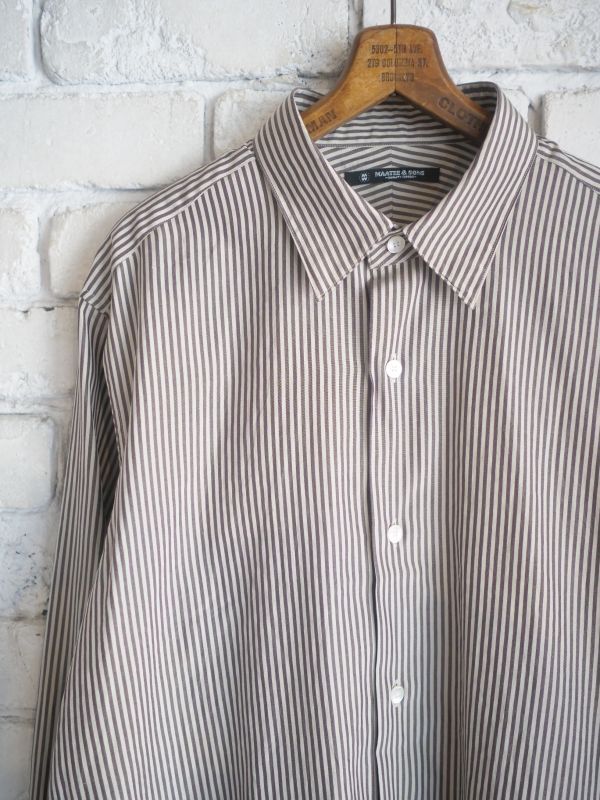 MAATEE&SONS S/C STRIPE / CHARLES マーティーアンドサンズ シルク
