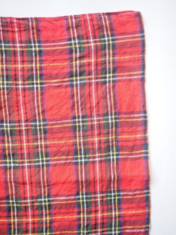 R&D.M.Co- / OLDMAN'S TAILOR TARTAN CHECK HANDKERCHIEF オールド