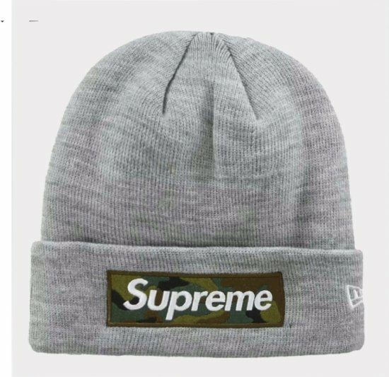 新品☆supremeニット帽ビーニー24FWストーンBOX logo stone 新品