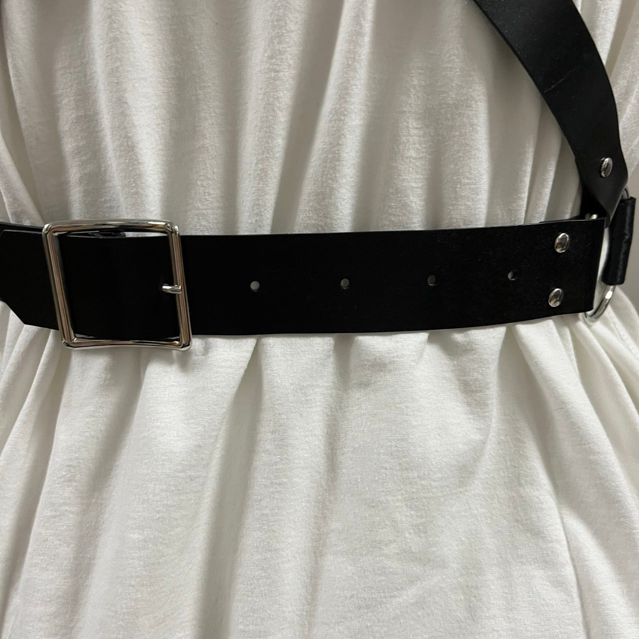 noir kei ninomiya ノワール ケイニノミヤ 22SS サテンリボンレザー