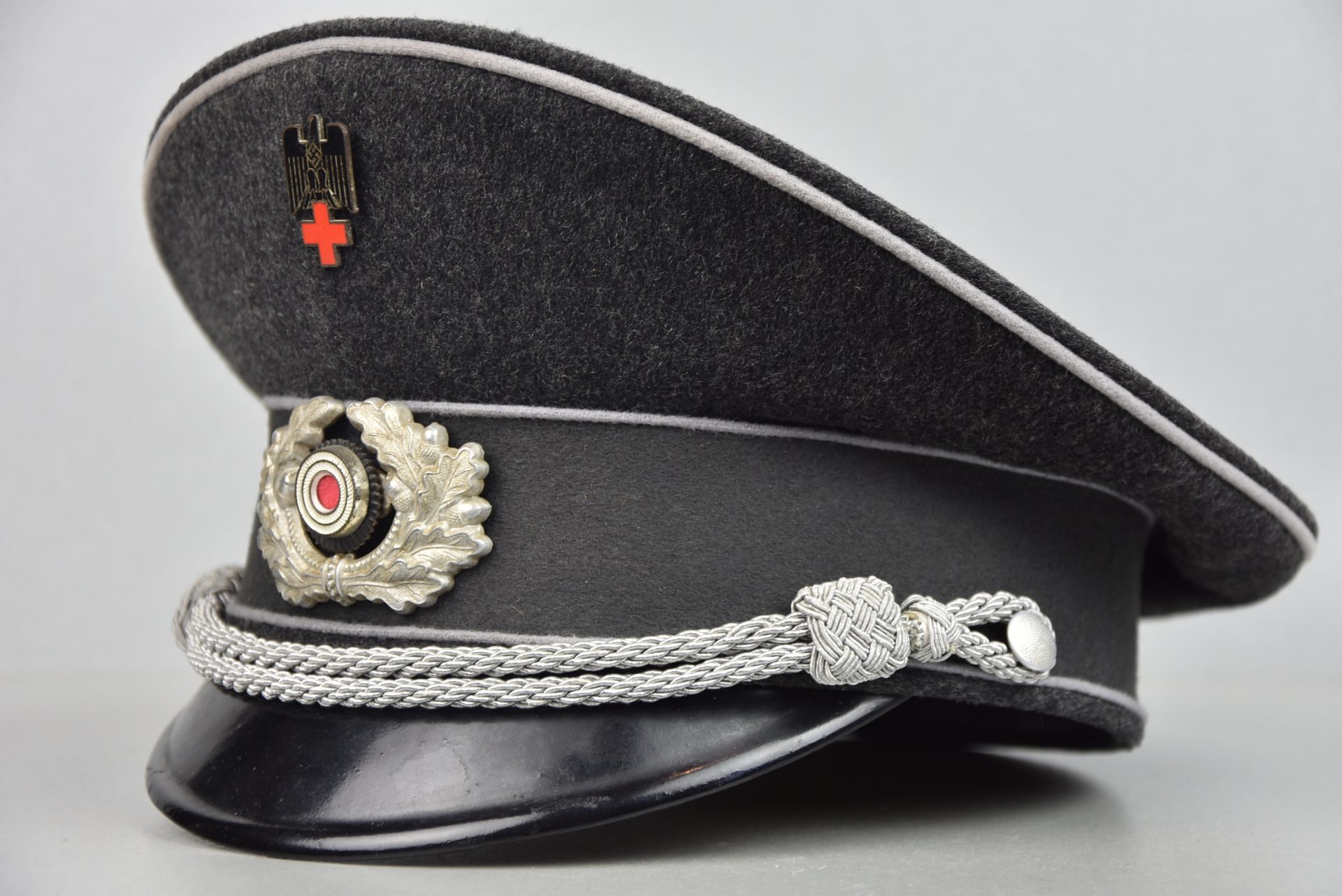 MINT German Red Cross 'DRK' officer visor cap – Bevo Militaria