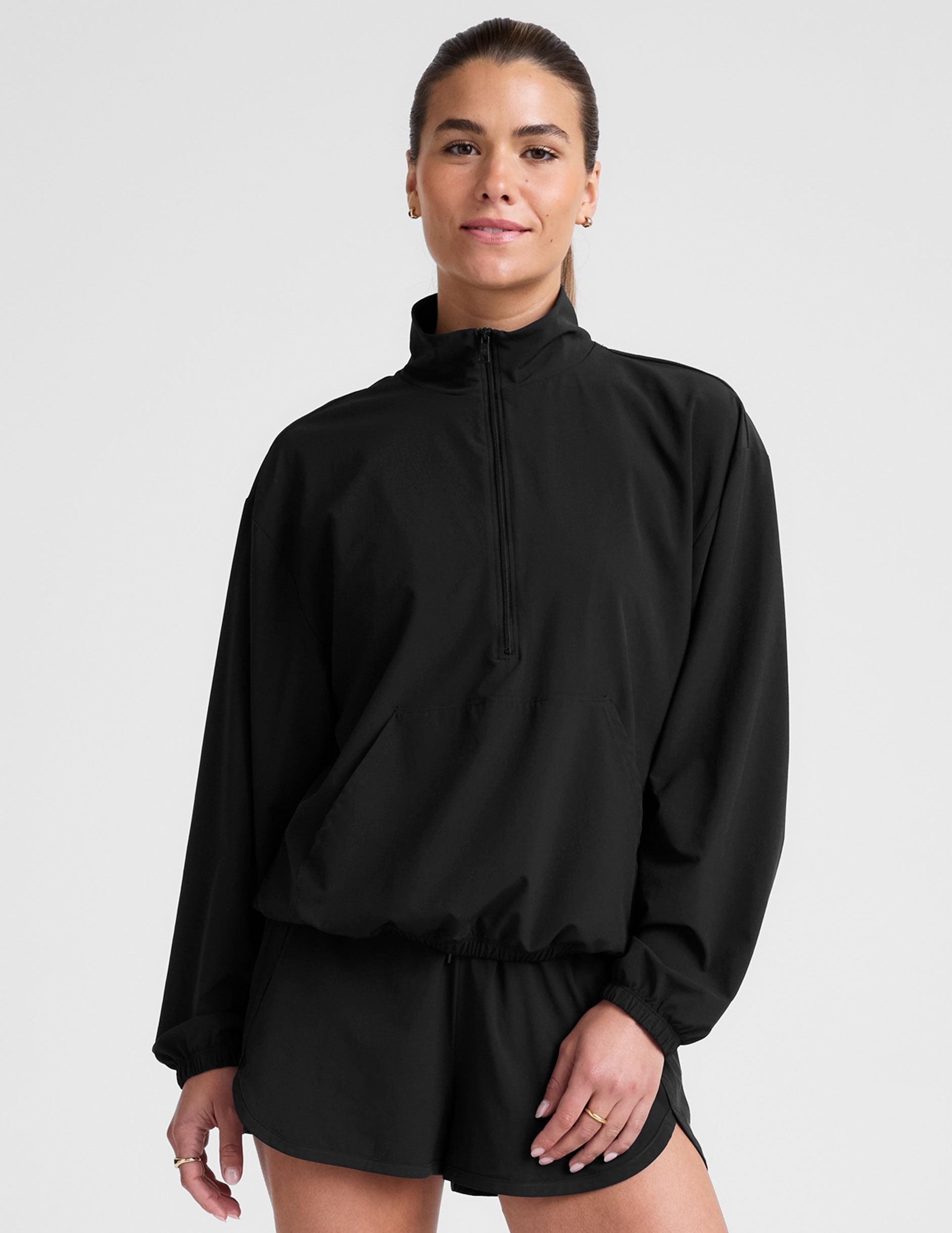Stretch Woven In Stride Half Zip Pullover | Beyond Yoga