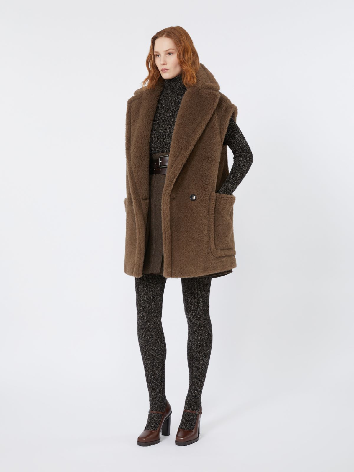 ボルミーダ] テディベア ジレ, brown | Max Mara