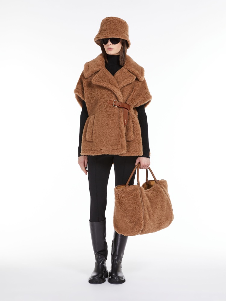 ニューアバボ] テディベア ケープ, camel | Max Mara