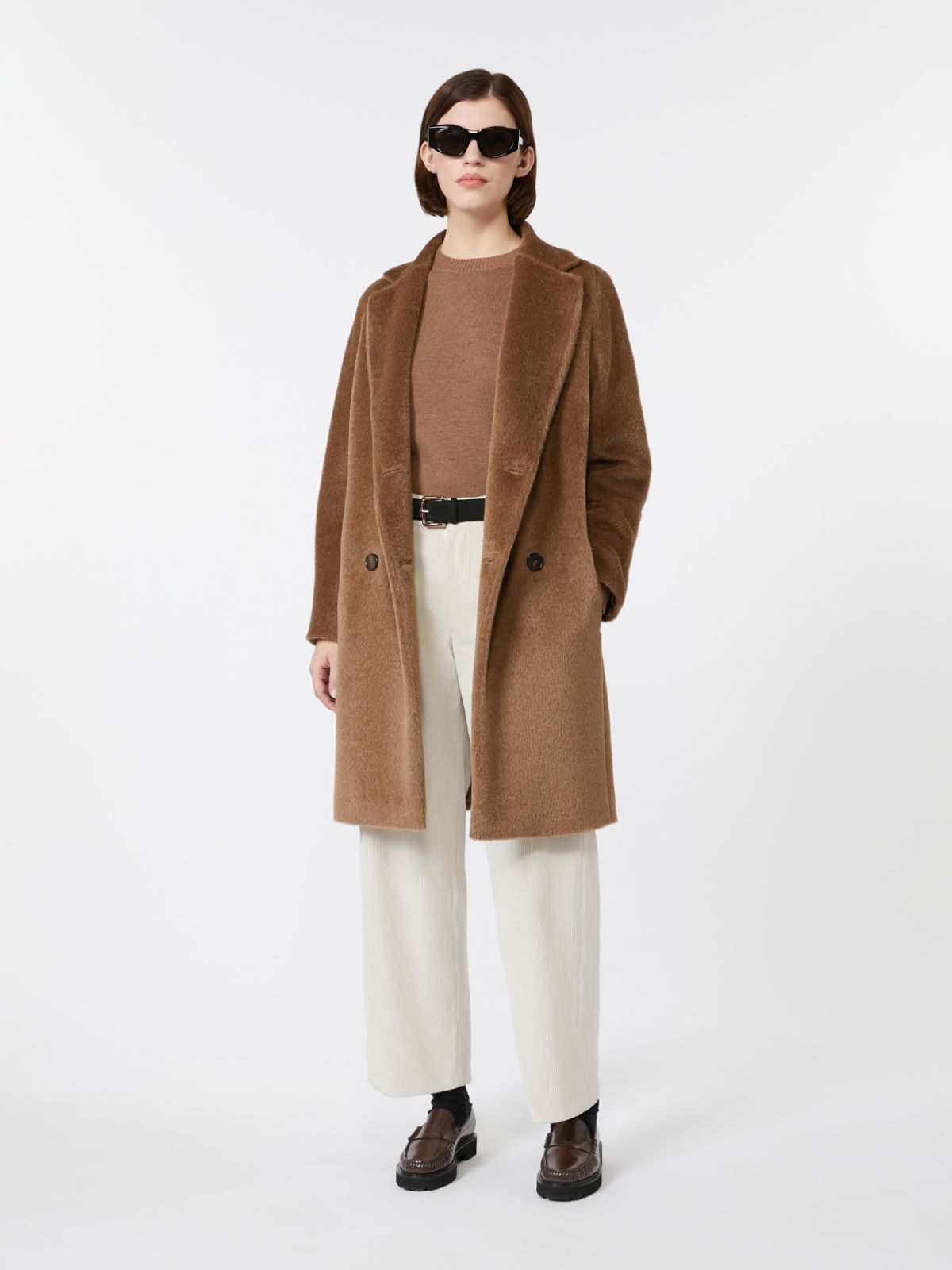 Wool and alpaca midi coat, camel | Max Mara