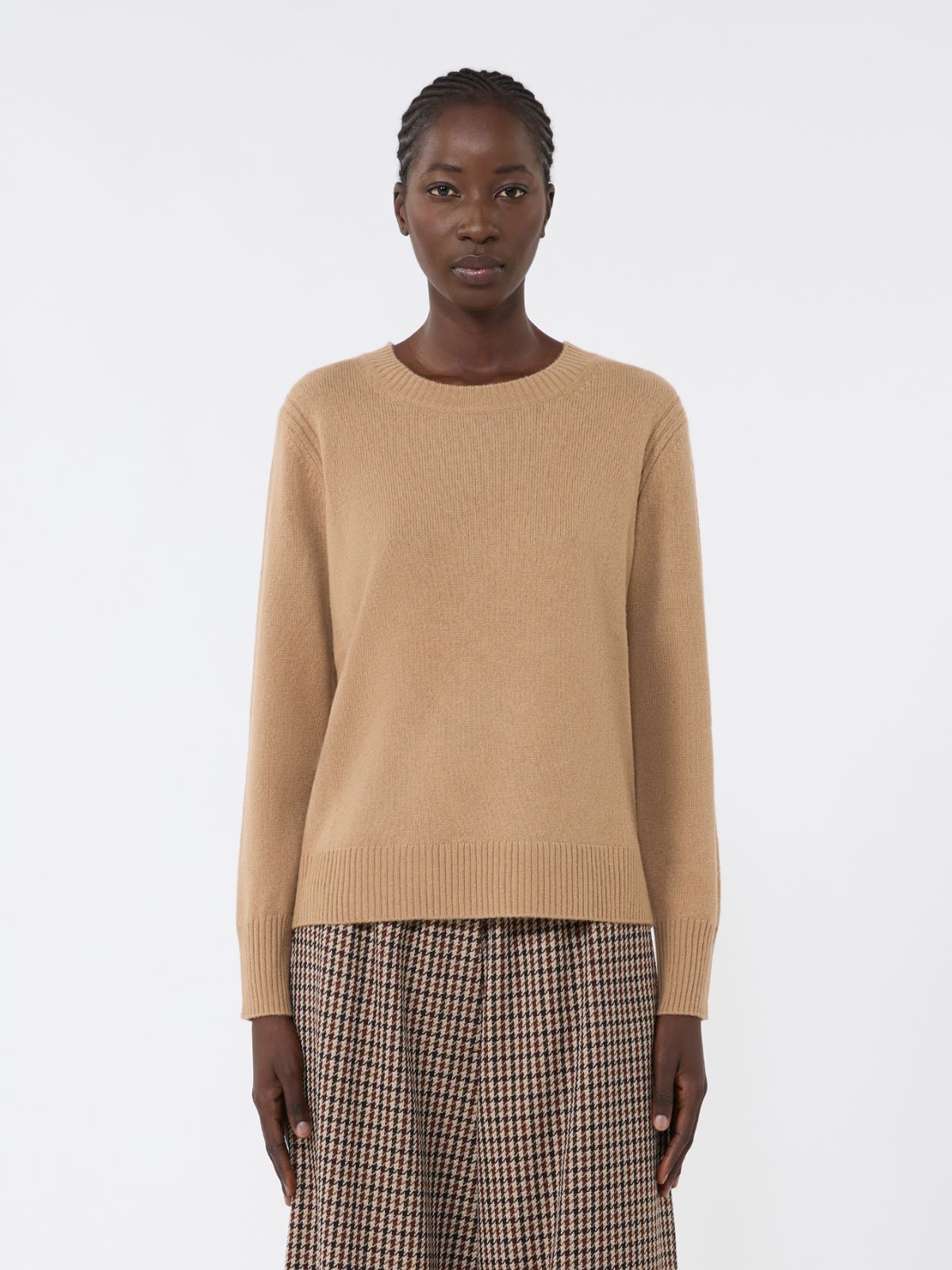 Cashmere yarn jumper, camel | Weekend Max Mara