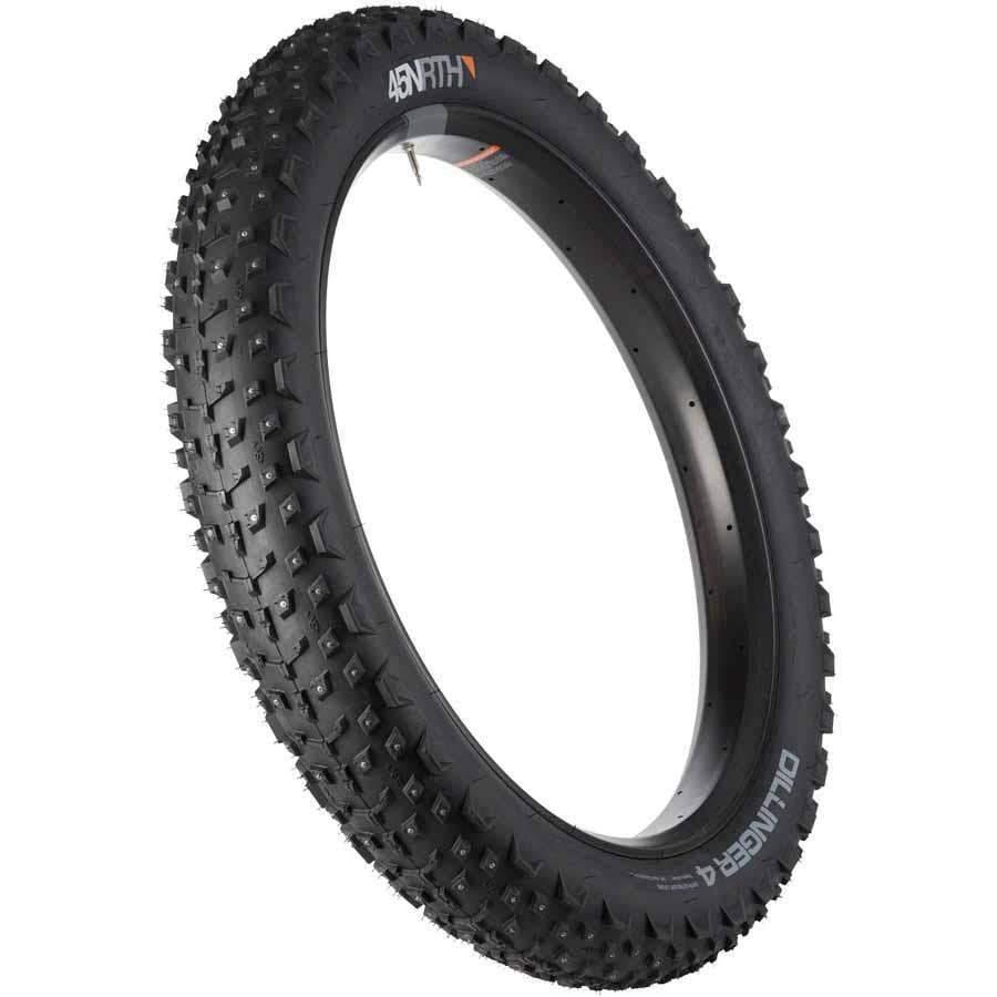 45NRTH Dillinger 4 Studded Fat Bike Tire: 26 x 4.0