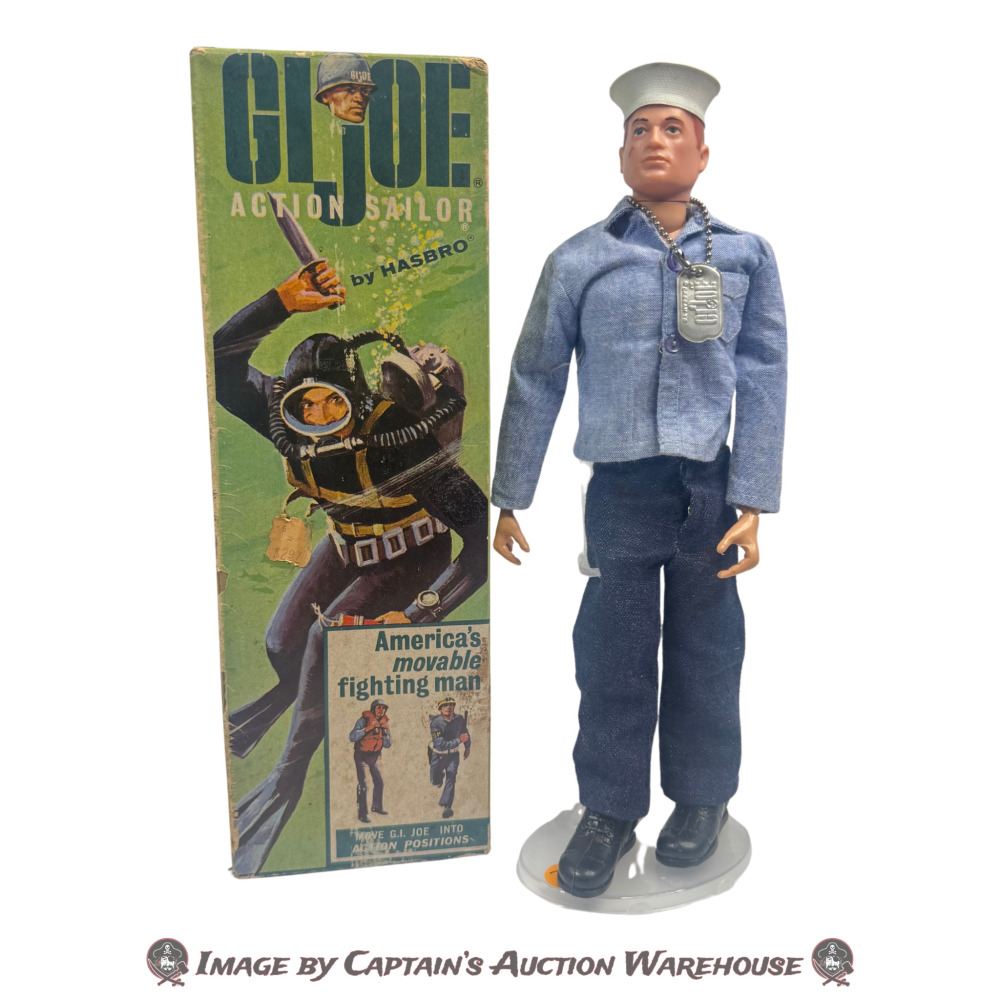 ORIGINAL 1964 GI JOE NAVY ACTION FIGURE WITH BOX
