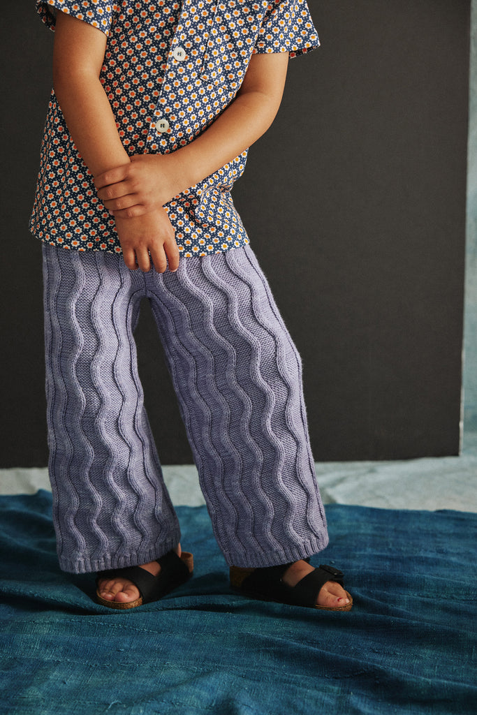SALE Misha & Puff Baby & Kid's Wake Terre Pant Pewter Knit Pima
