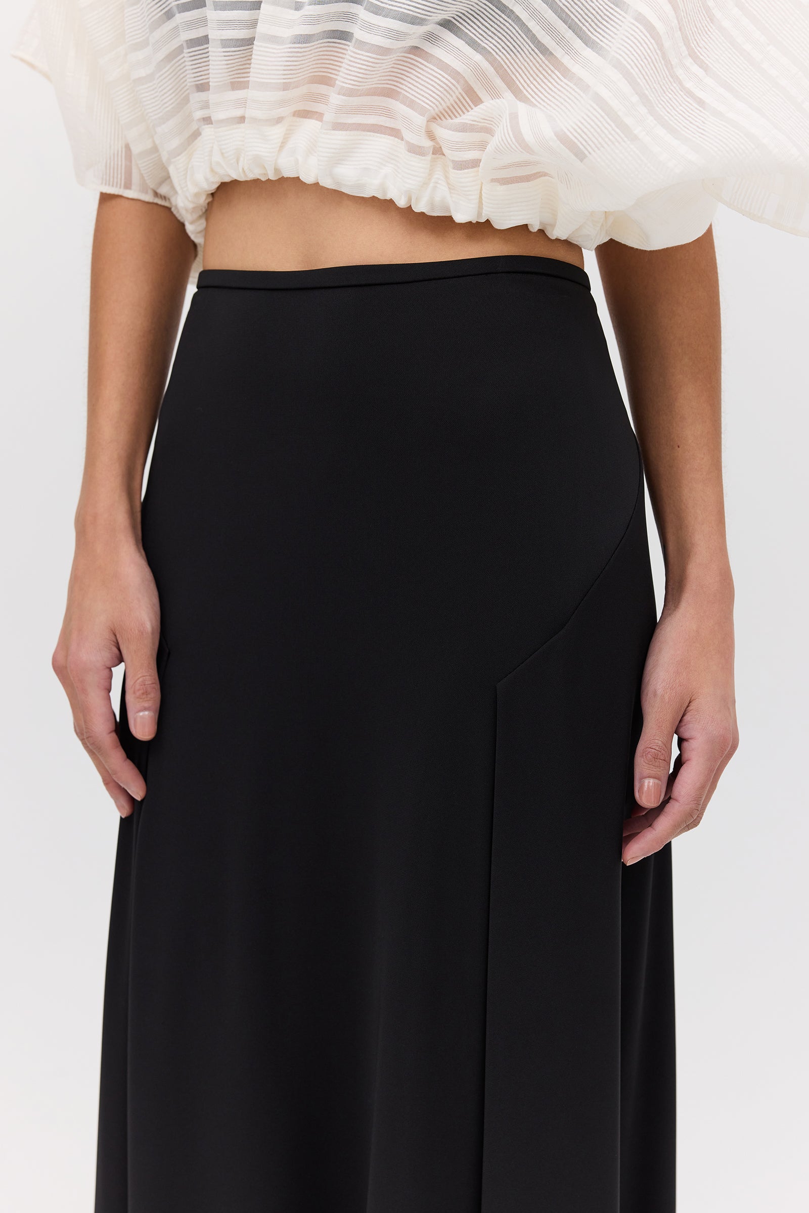 BLACK JERSEY EXPRESSION SKIRT – Bianca Spender