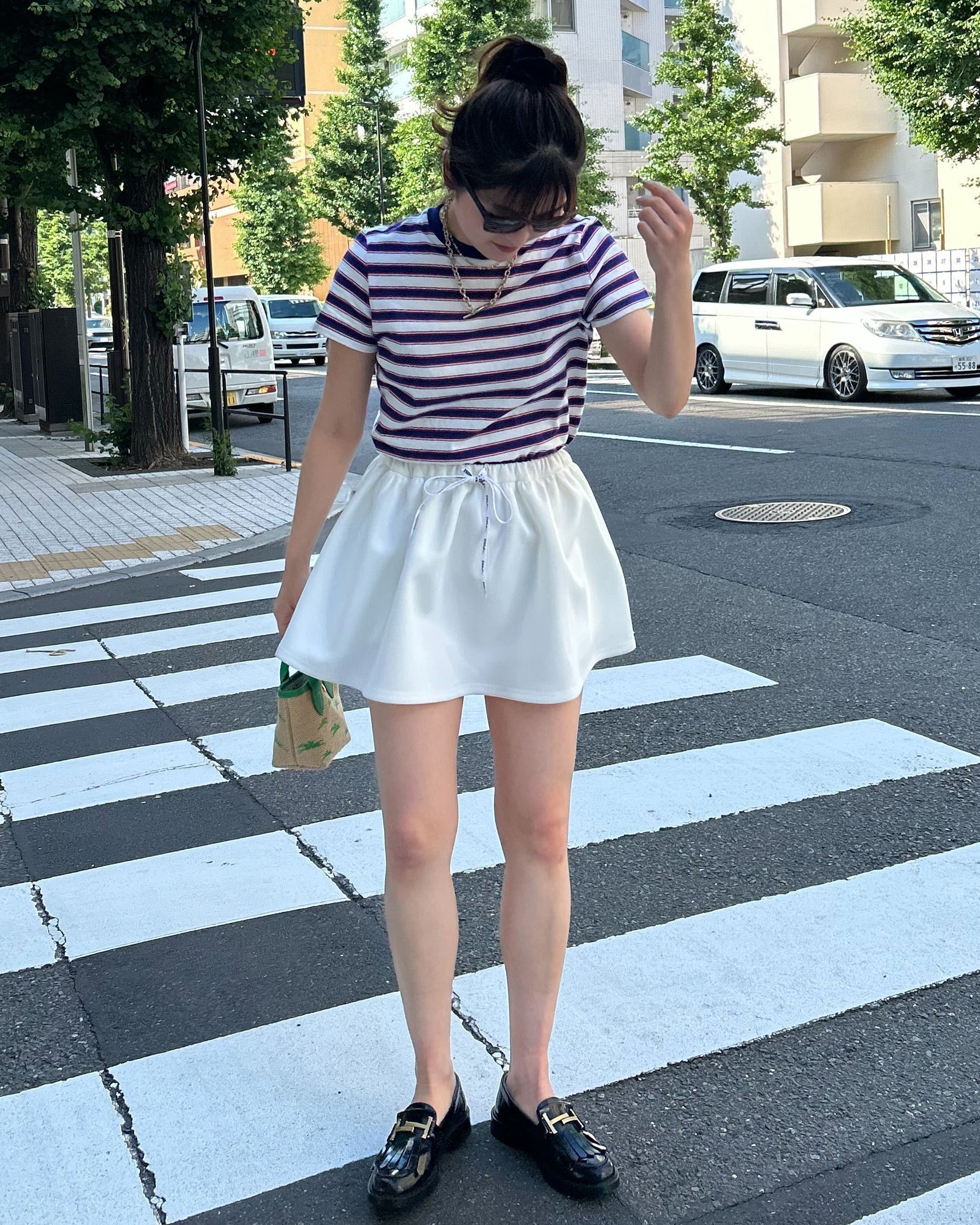 新品未使用 タグ付 Bibiy. NELLY MINI SKIRT WHITE 未使用 タグ付