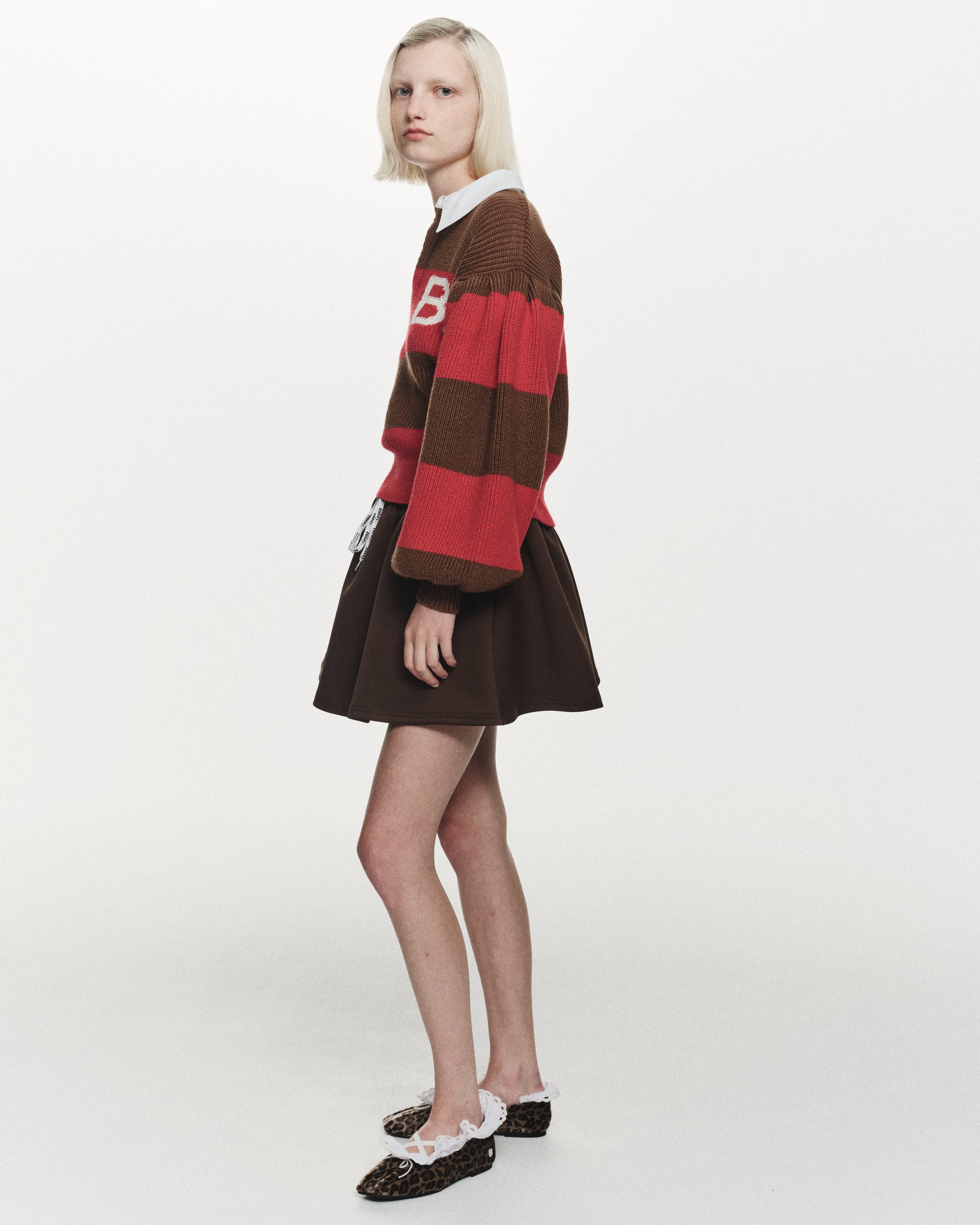 BIBIY. MADE | NELLY MINI SKIRT BROWN｜Bibiy.
