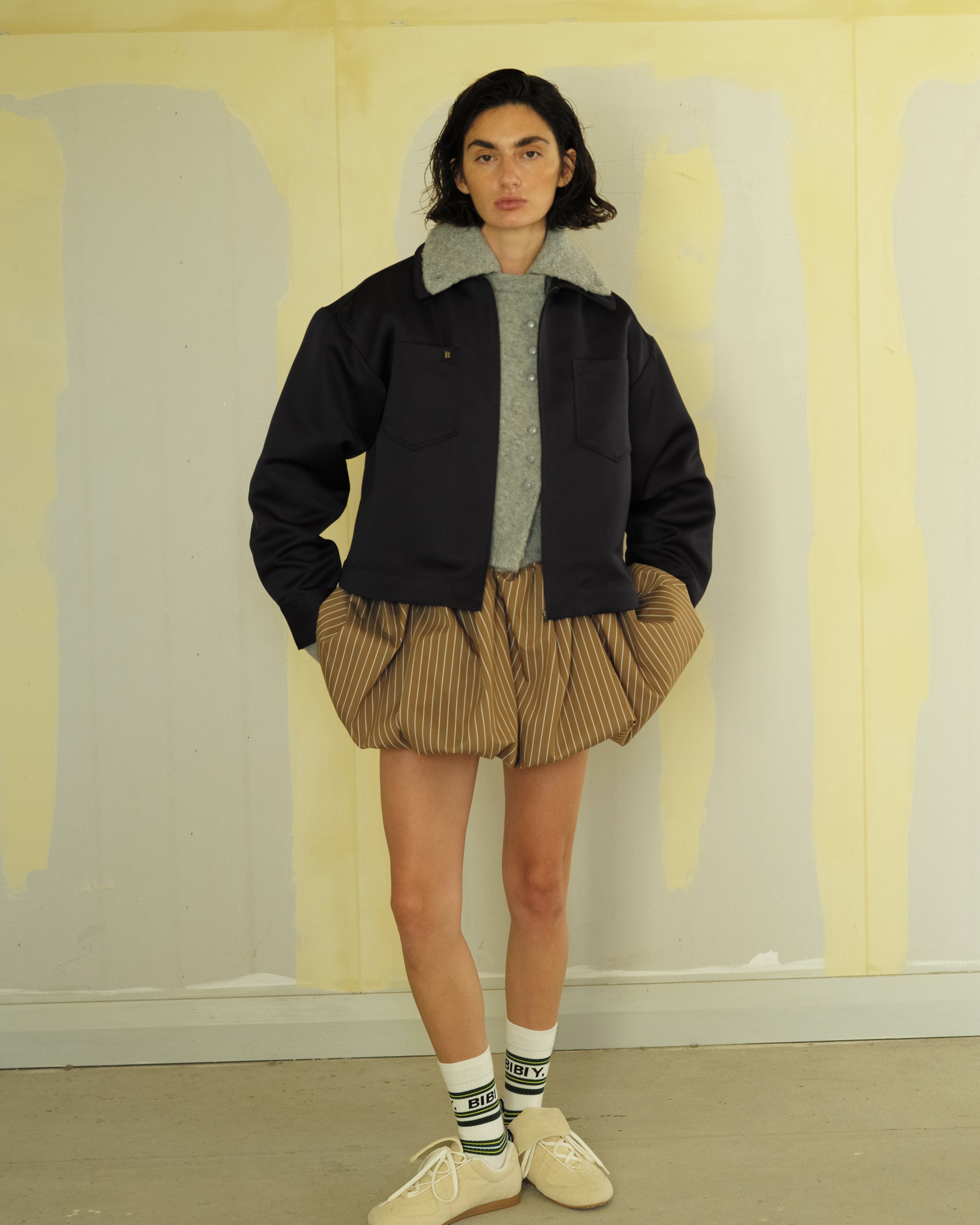 BIBIY. MADE | BLAIR BALLOON SKIRT BROWN｜Bibiy.