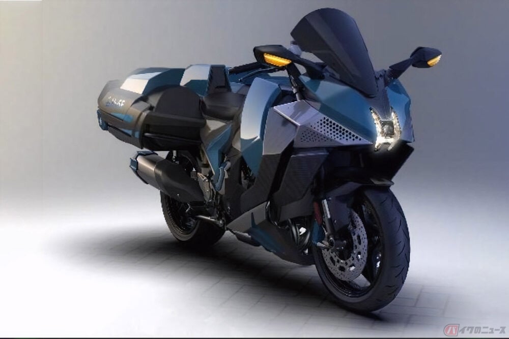 カワサキ「Ninja H2 SX」ベースの水素エンジン搭載車を世界初公開 2024