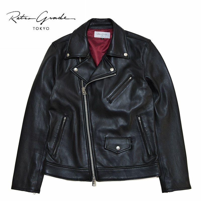 レトログレード Retro Grade/ラムレザー ダブルライダース ジャケット