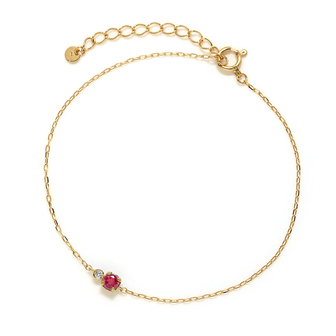 ルビー✕ブレスレット