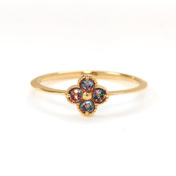 ビズー公式】アレキサンドライト (ブラジル産) K18(18金) PTリング