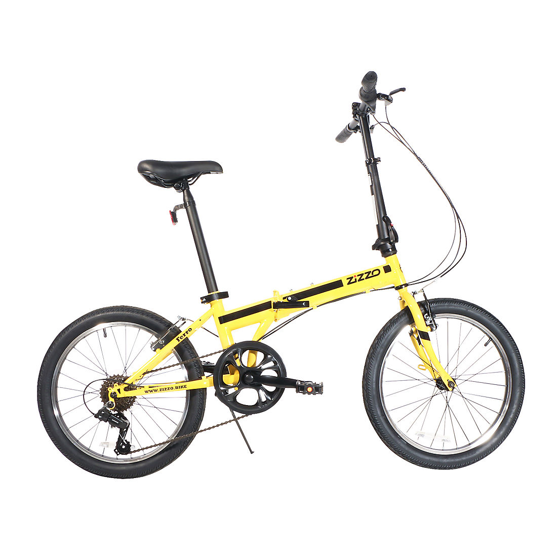 Zizzo Ferro 7-Speed HT Steel Folding Bike - White | BJ's Wholesale