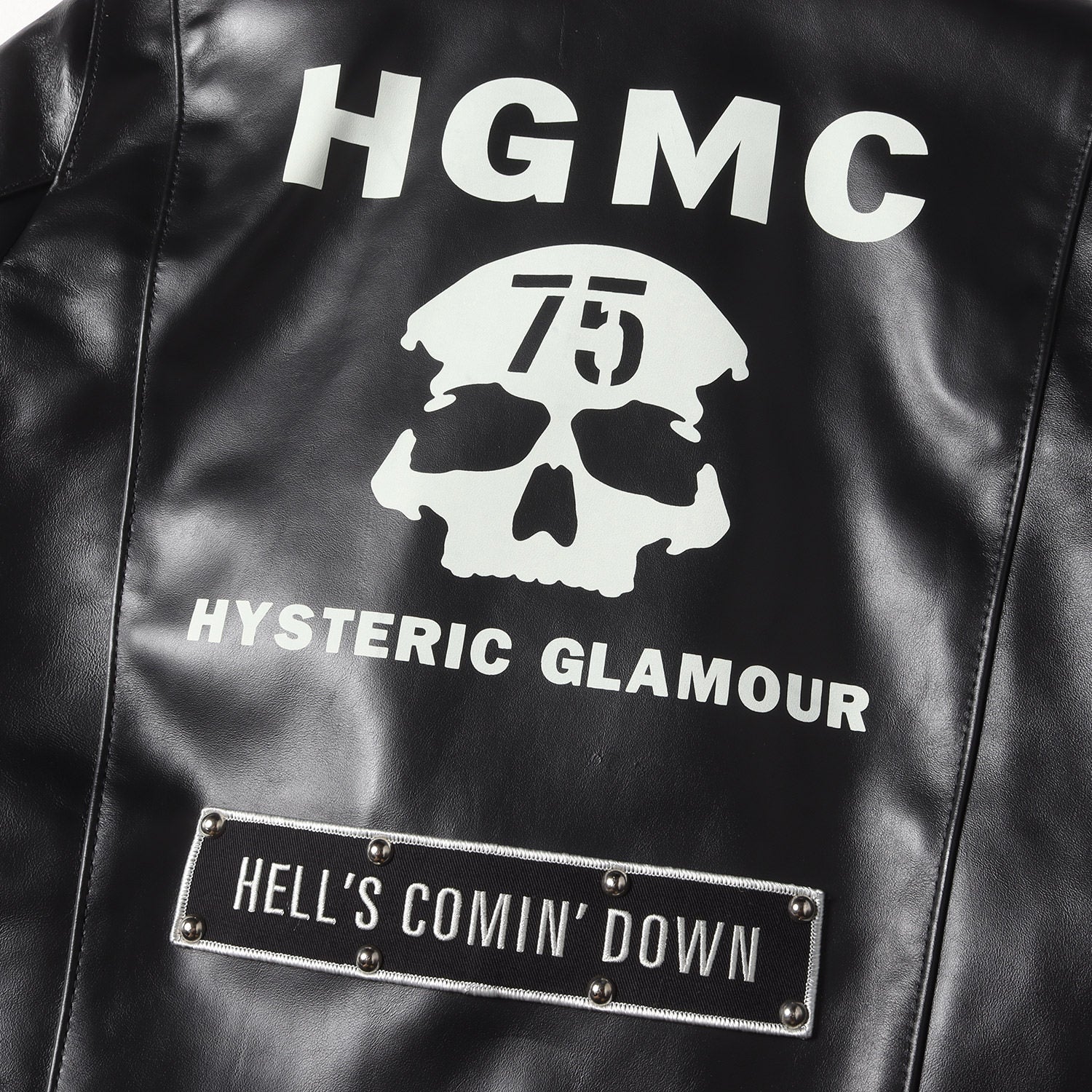美品☆HYSTERIC GLAMOUR 総ロゴ レザー ポーチ オゾン 日本製 VIXEN