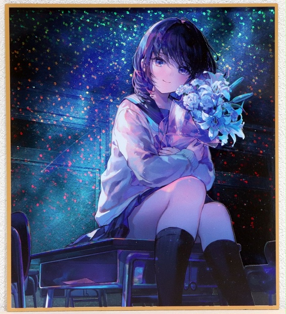 藤ちょこ先生 直筆サイン入り 特殊加工アート さいはての空、彼方の