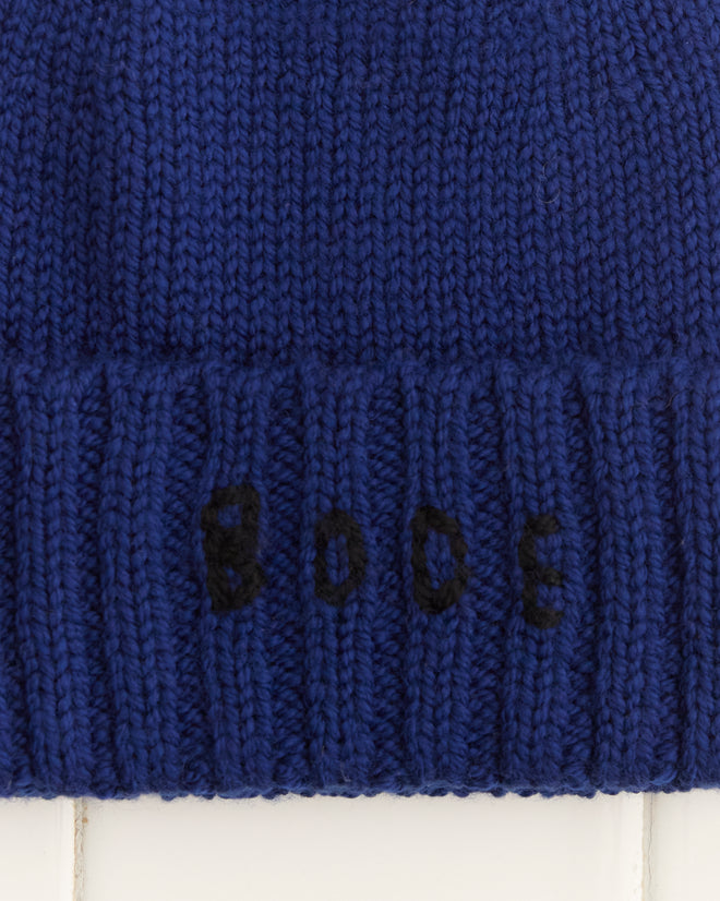 Roll-Up Tassel Beanie - Navy – BODE