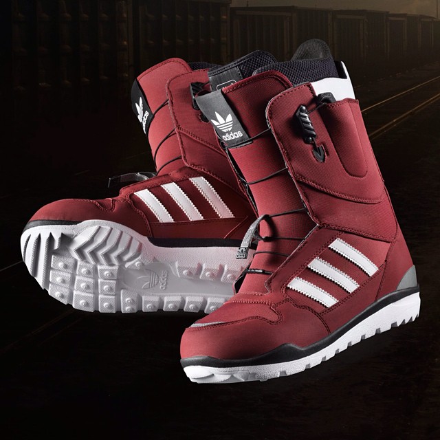 adidas originals スノーボードブーツ Vibramソール レッド adidas