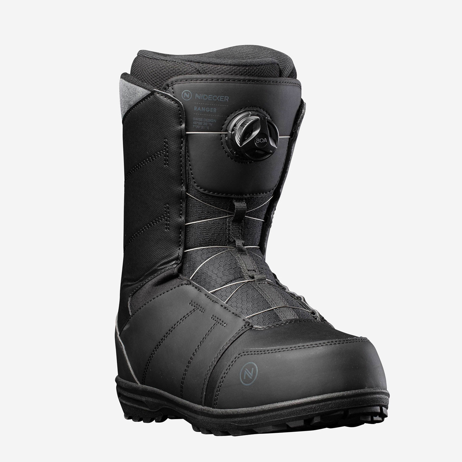 Buty snowboardowe Nidecker Ranger Boa Black 2023 - BoardHouse