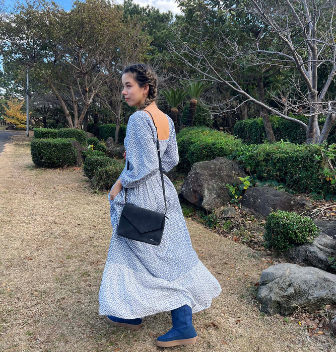 OUTLET】Roxy BORDERLINE MAXI ロングスリーブマキシドレス