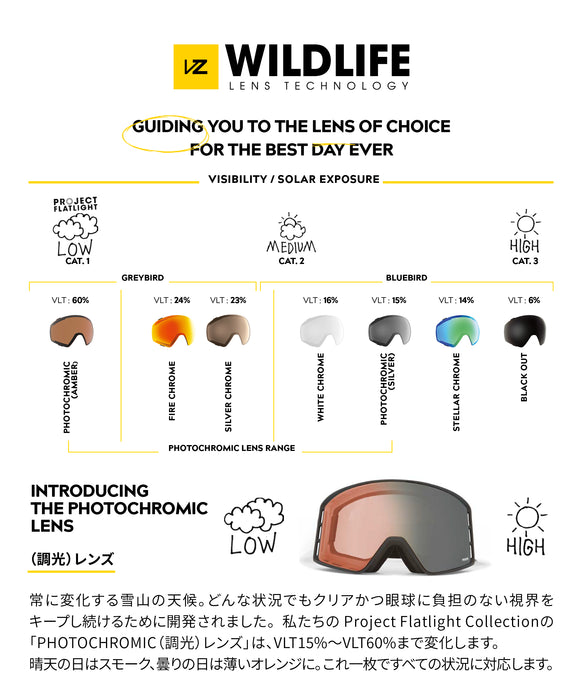 VONZIPPER メンズ ENCORE スノーゴーグル