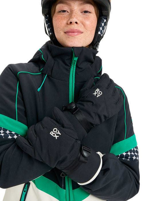 ROXY ウィメンズ ROXY JETTY SOLID GLOVES スノーグローブ 手袋