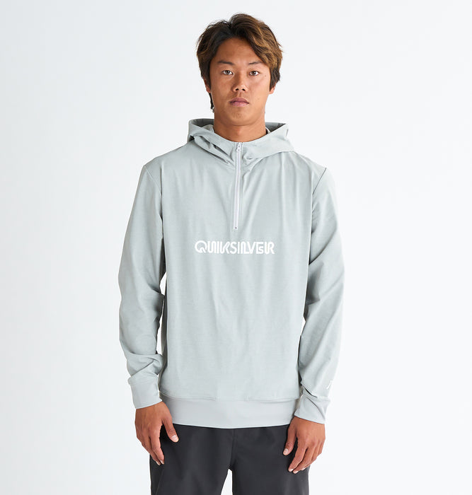 OUTLET】QUIKSILVER メンズ BUBBLE HALF ZIP 長袖サーフTシャツ