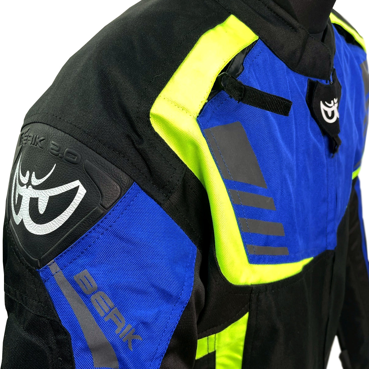 NJ-183330-BK BLUE/YELLOW BERIK NYLONJACKET ALL SEASON